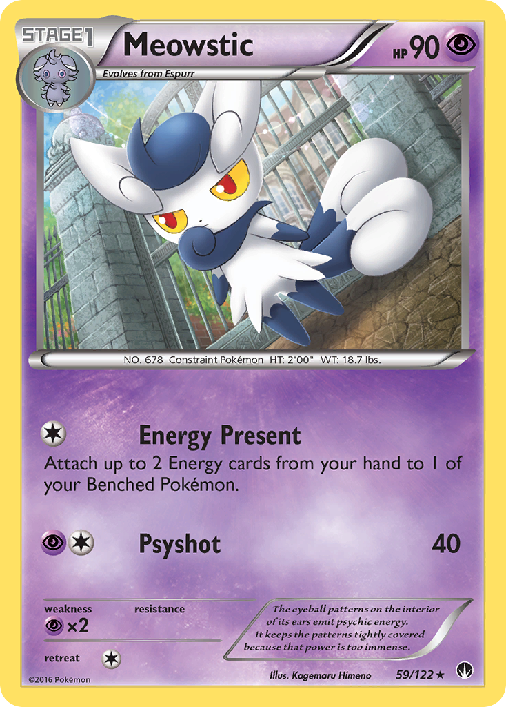 Meowstic (59/122) [XY: BREAKpoint] Reverse Holofoil