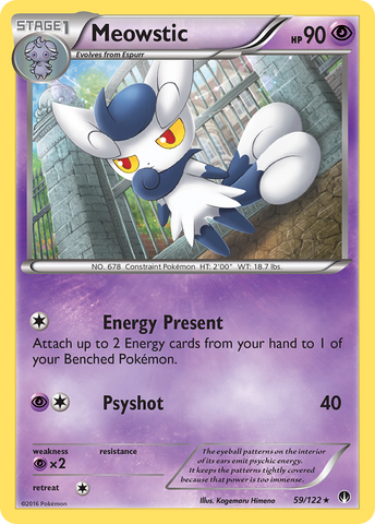 Meowstic (59/122) [XY: BREAKpoint] Reverse Holofoil