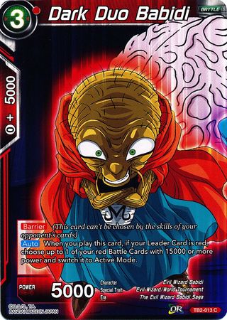 Dark Duo Babidi (TB2-013) [World Martial Arts Tournament] Parallel Foil