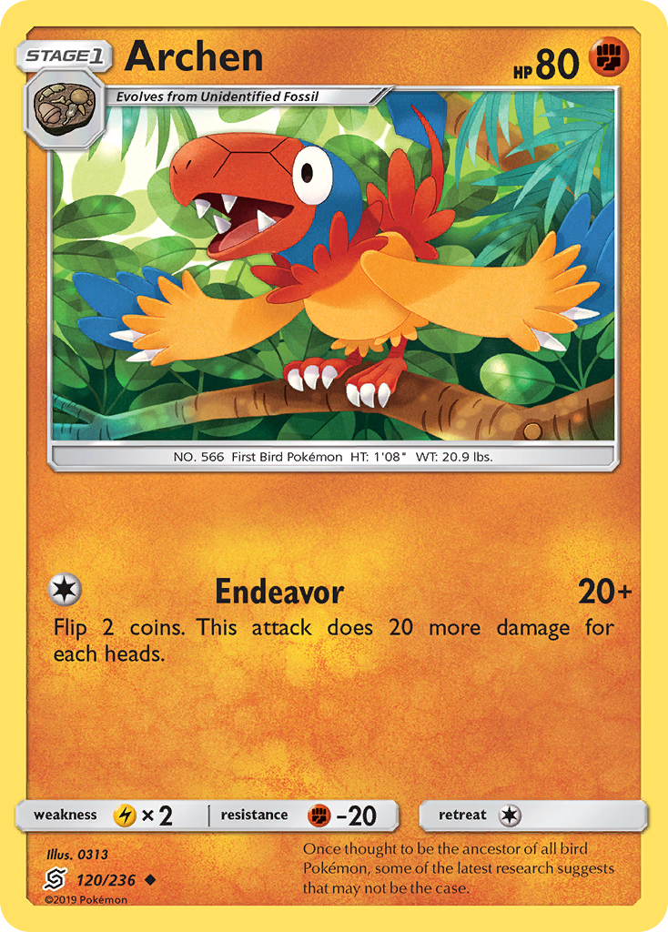 Archen (120/236) [Sun & Moon: Unified Minds] Reverse Holofoil