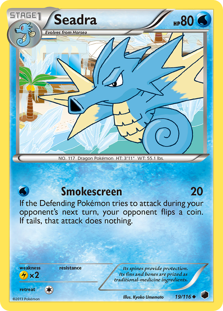 Seadra (19/116) [Black & White: Plasma Freeze] Reverse Holofoil