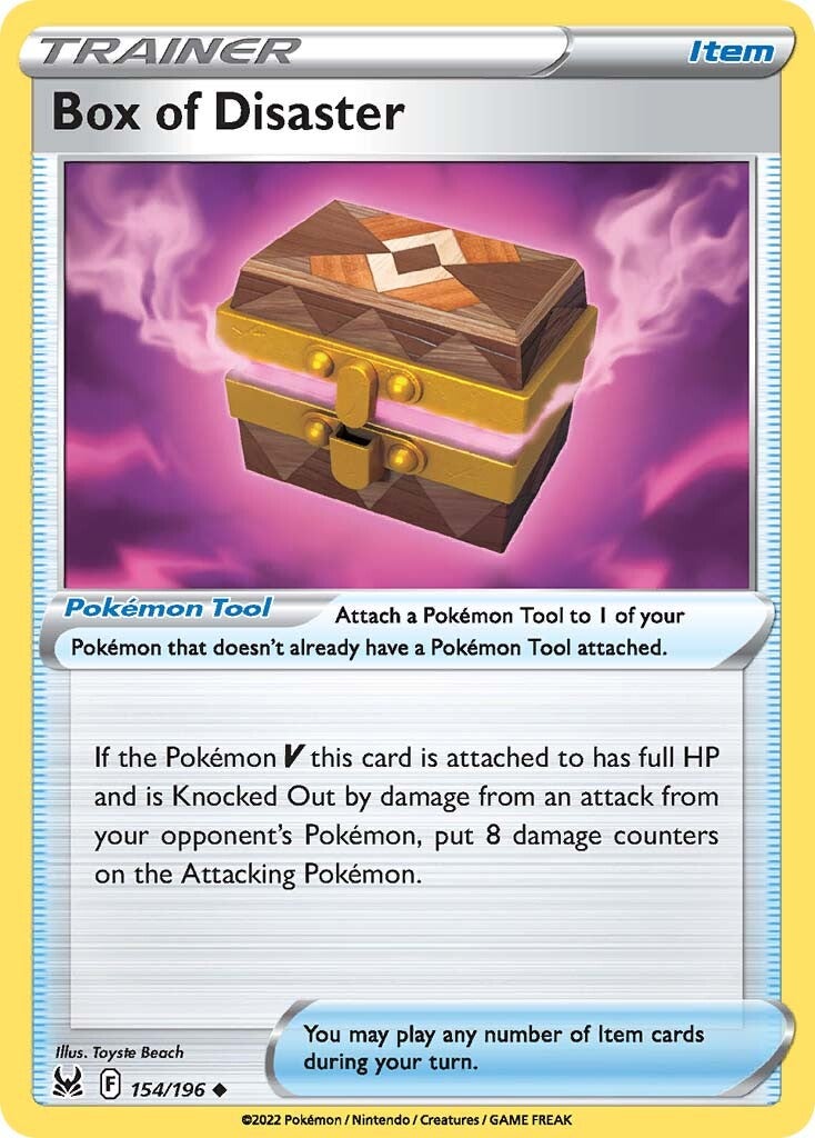Box of Disaster (154/196) [Sword & Shield: Lost Origin] Reverse Holofoil