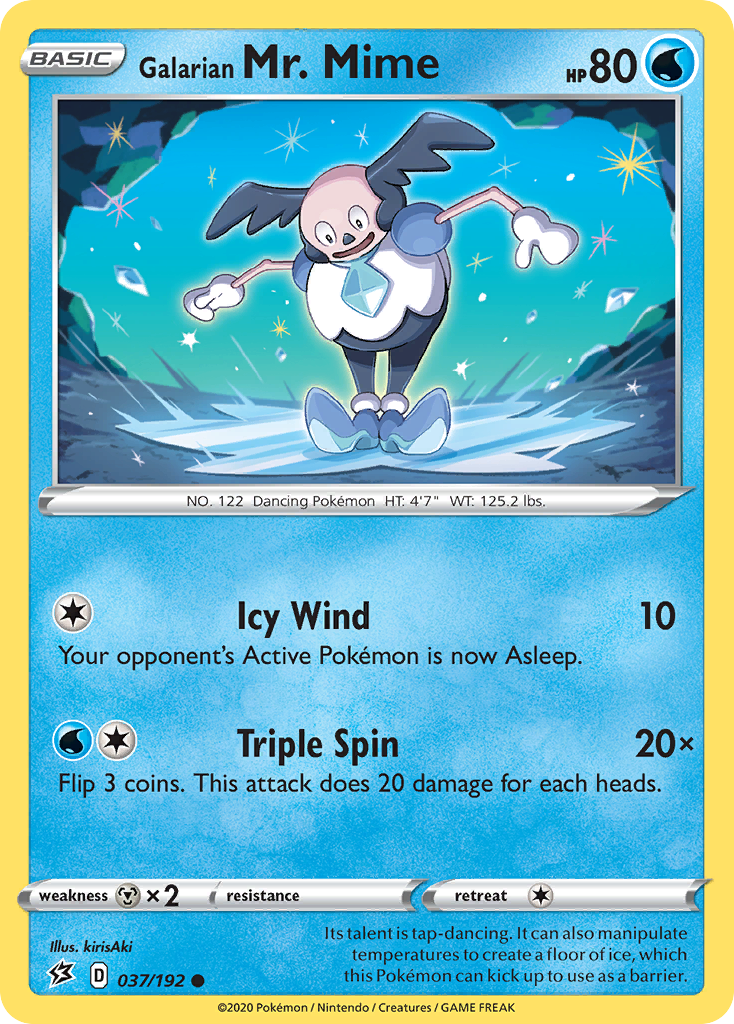 Galarian Mr. Mime (037/192) [Sword & Shield: Rebel Clash] Reverse Holofoil