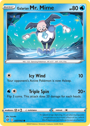 Galarian Mr. Mime (037/192) [Sword & Shield: Rebel Clash] Reverse Holofoil