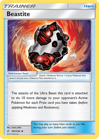Beastite (185/236) [Sun & Moon: Cosmic Eclipse] Reverse Holofoil