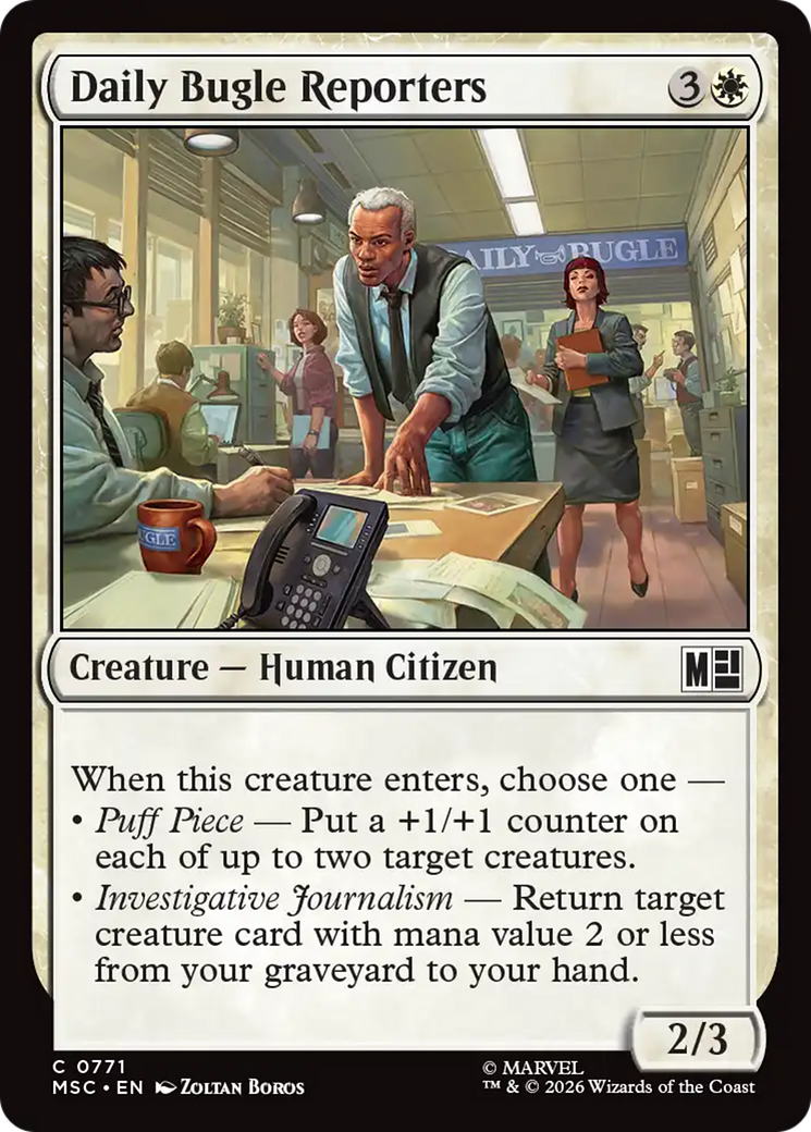 Daily Bugle Reporters [Marvel Super Heroes Commander] Foil