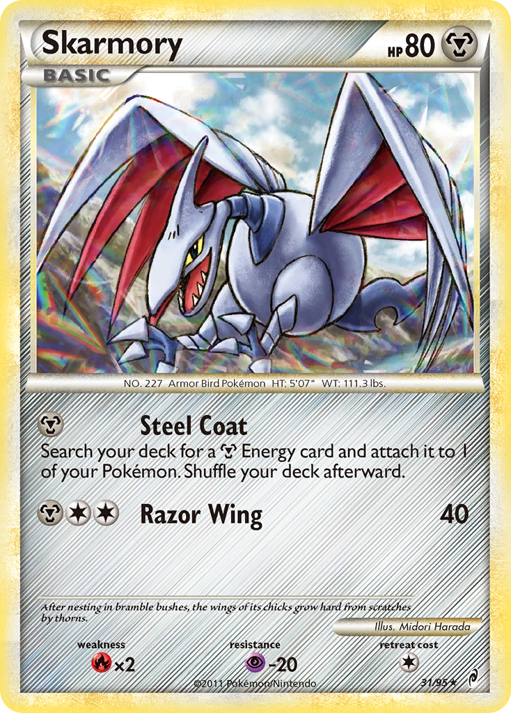 Skarmory (31/95) [HeartGold & SoulSilver: Call of Legends] Reverse Holofoil