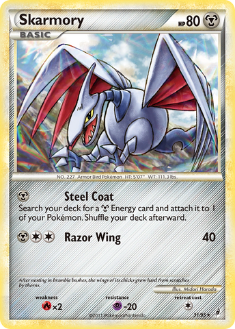 Skarmory (31/95) [HeartGold & SoulSilver: Call of Legends] Reverse Holofoil