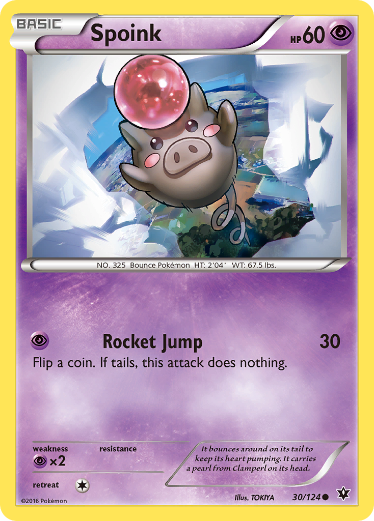 Spoink (30/124) [XY: Fates Collide] Reverse Holofoil