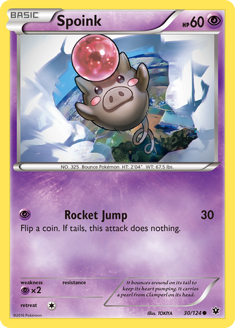 Spoink (30/124) [XY: Fates Collide] Reverse Holofoil