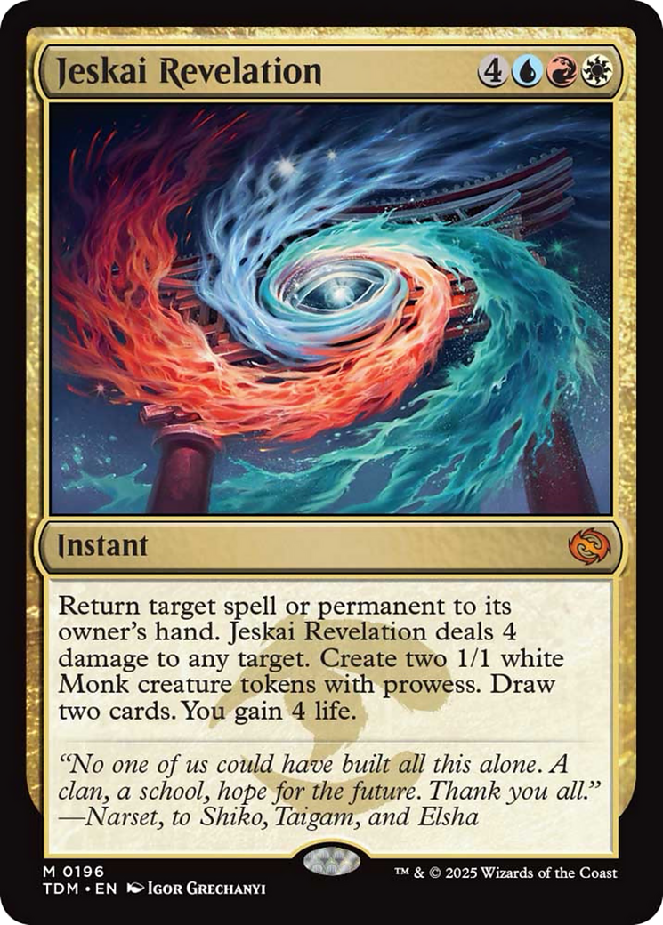 Jeskai Revelation [Tarkir: Dragonstorm] Foil