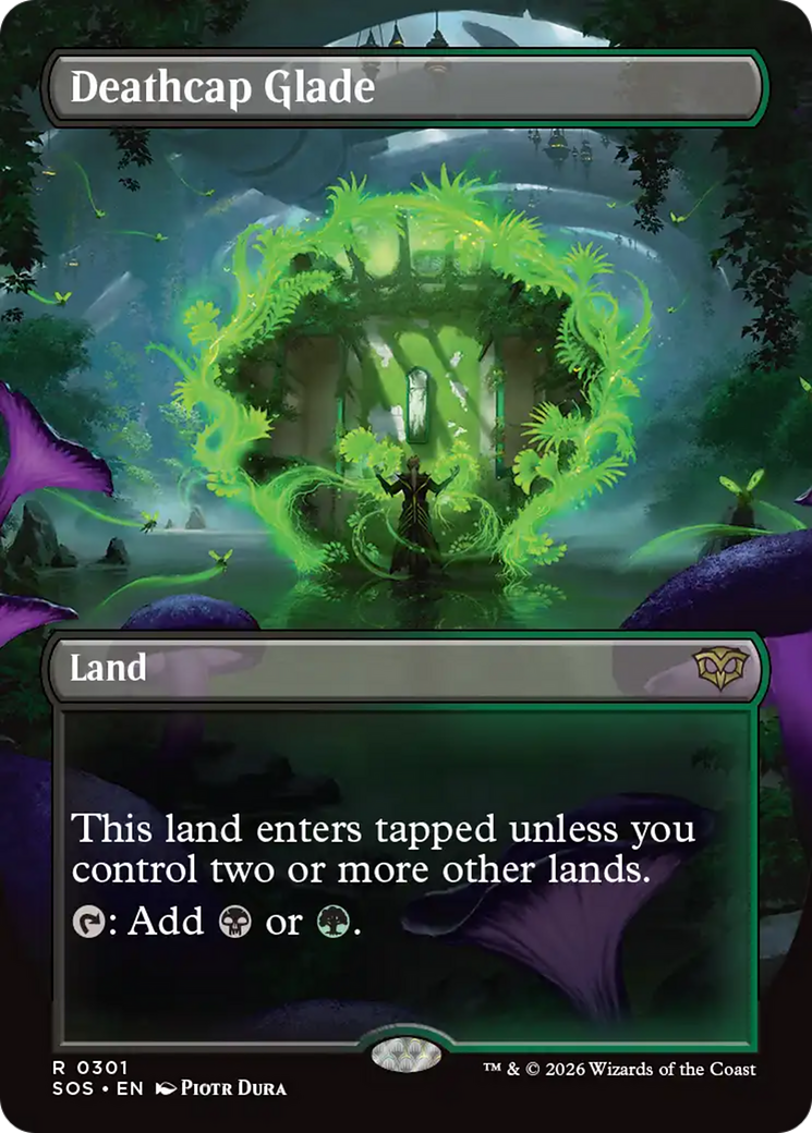 Deathcap Glade (Borderless) [Secrets of Strixhaven] Foil