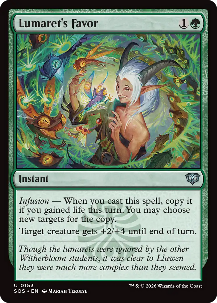 Lumaret's Favor [Secrets of Strixhaven] Foil