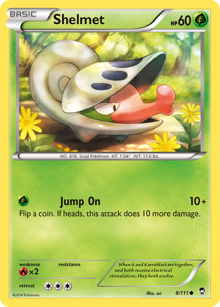 Shelmet (8/111) [XY: Furious Fists] Reverse Holofoil