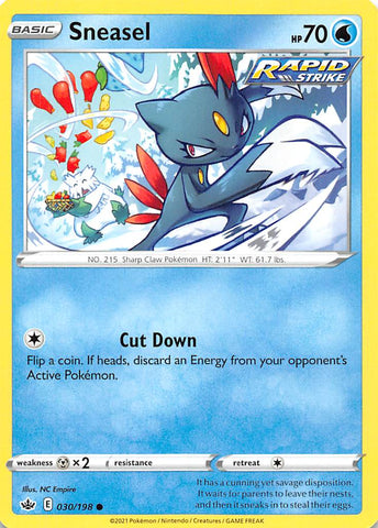 Sneasel (030/198) [Sword & Shield: Chilling Reign] Reverse Holofoil