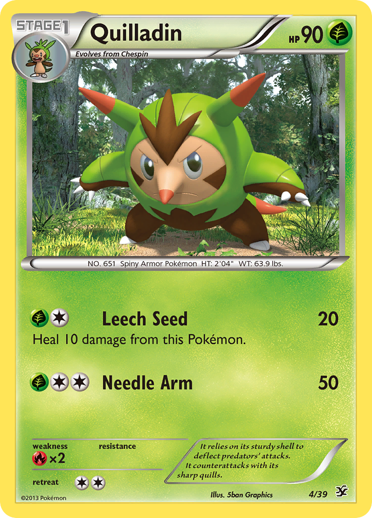 Quilladin (4/39) [XY: Kalos Starter Set] Holofoil