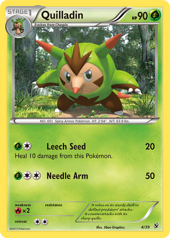 Quilladin (4/39) [XY: Kalos Starter Set] Holofoil