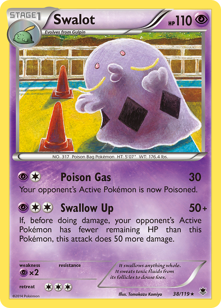 Swalot (38/119) [XY: Phantom Forces] Reverse Holofoil