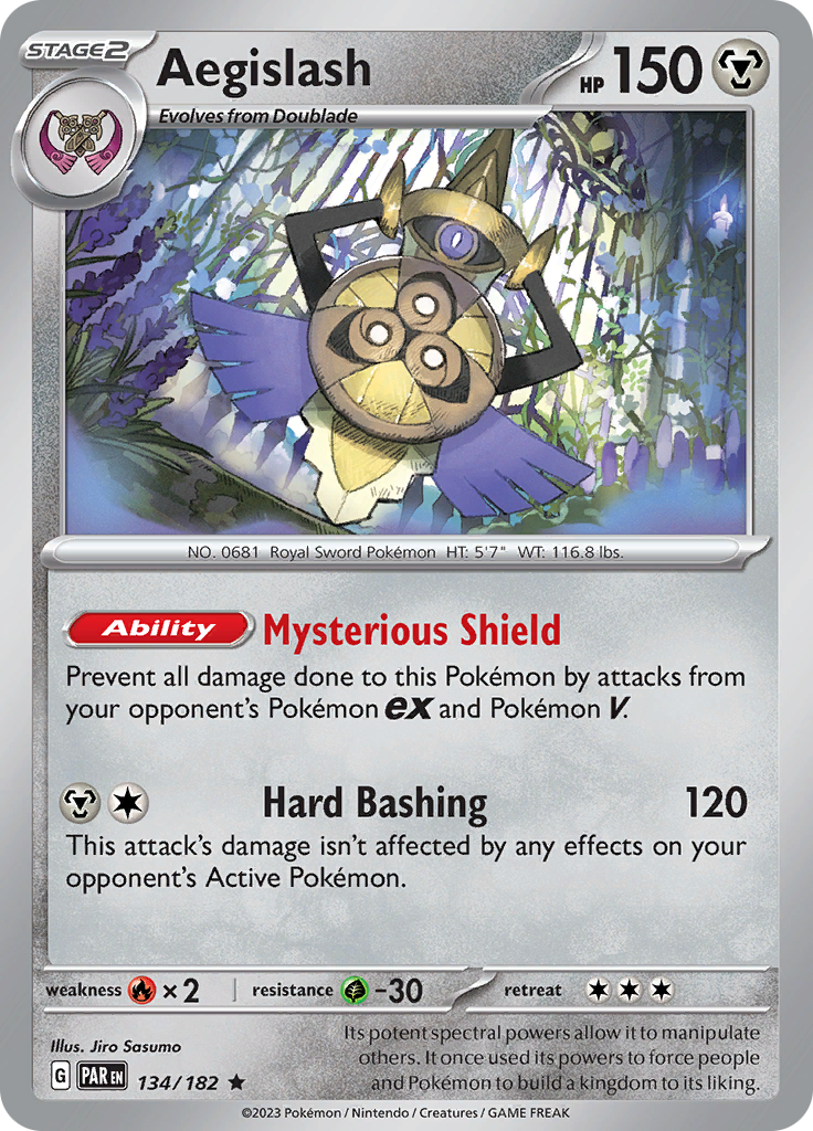 Aegislash (134/182) [Scarlet & Violet: Paradox Rift] Reverse Holofoil