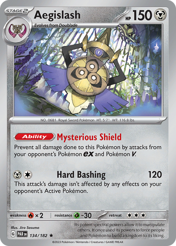 Aegislash (134/182) [Scarlet & Violet: Paradox Rift] Reverse Holofoil