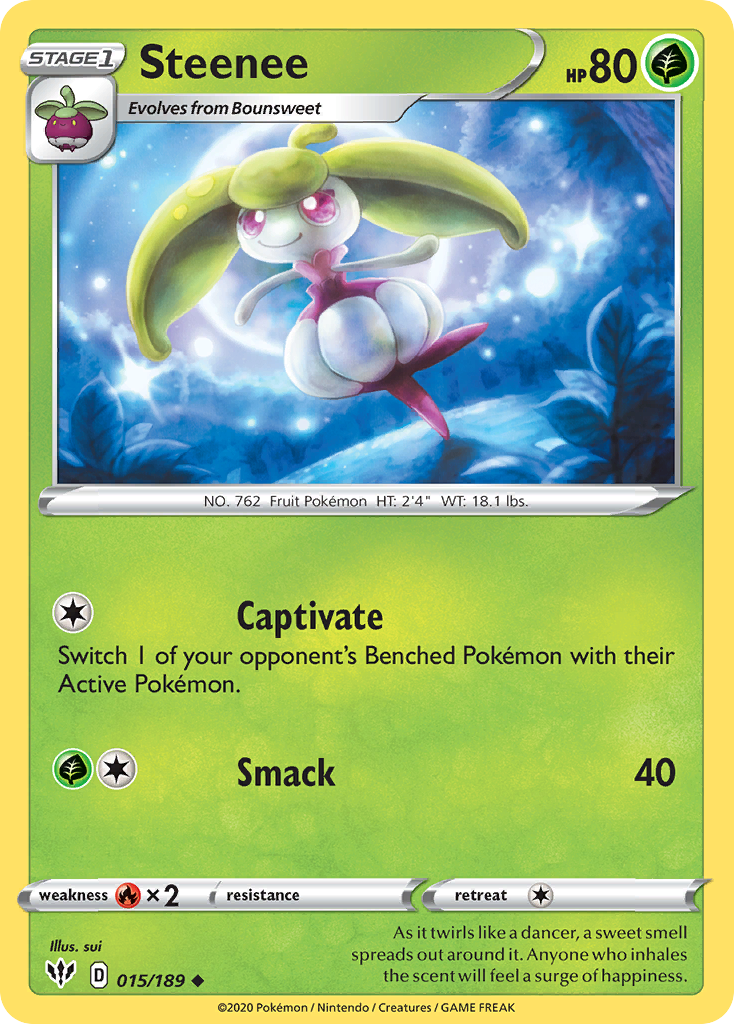 Steenee (015/189) [Sword & Shield: Darkness Ablaze] Reverse Holofoil