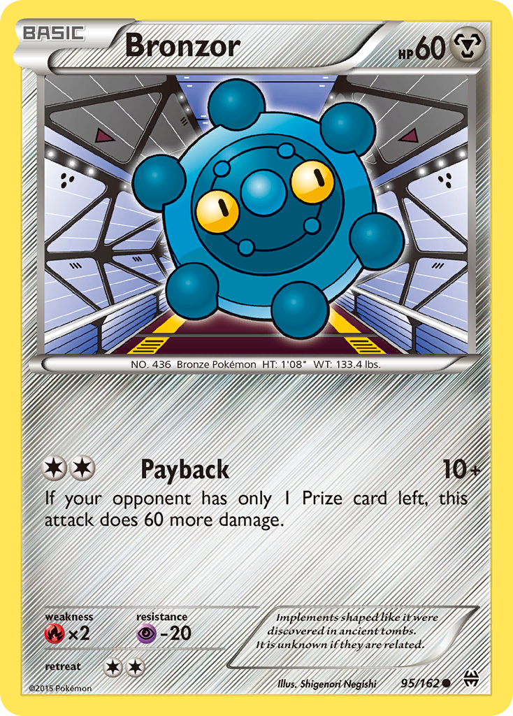 Bronzor (95/162) [XY: BREAKthrough] Reverse Holofoil