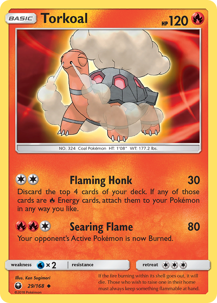 Torkoal (29/168) [Sun & Moon: Celestial Storm] Reverse Holofoil