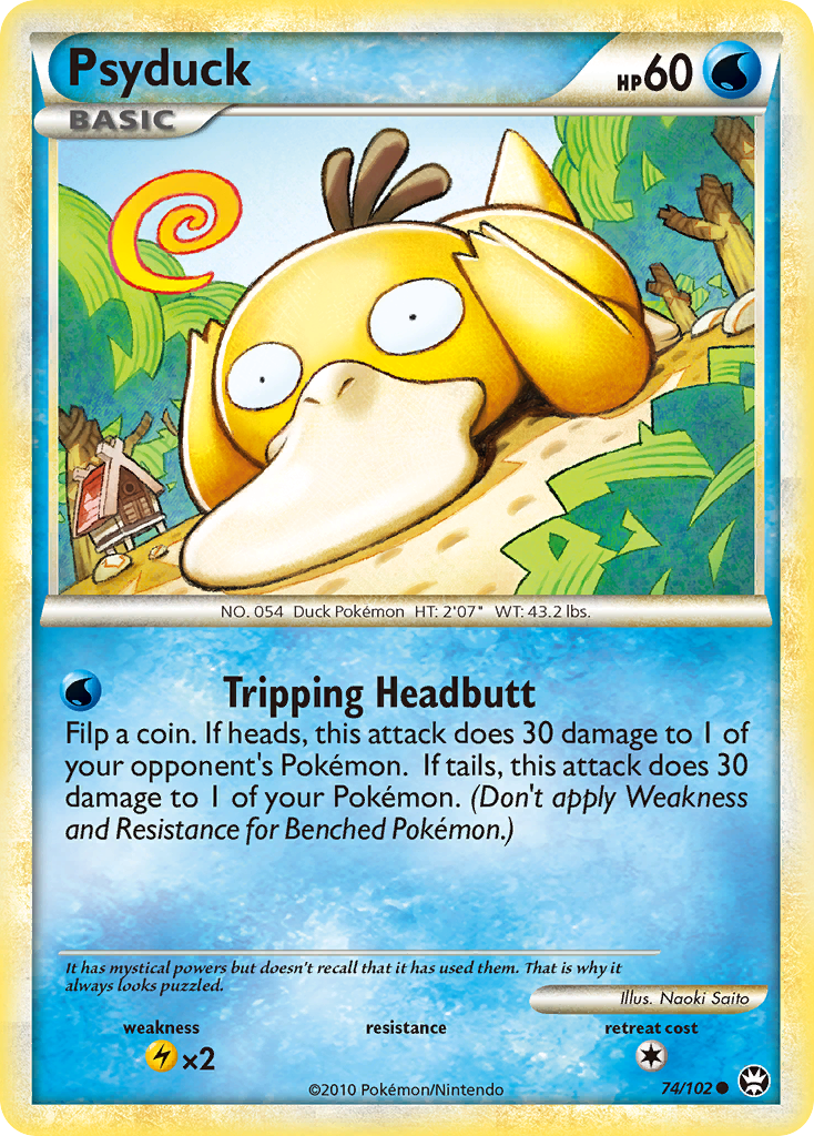 Psyduck (74/102) [HeartGold & SoulSilver: Triumphant] Reverse Holofoil