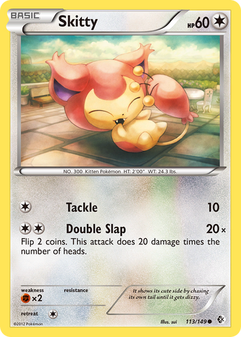 Skitty (113/149) [Black & White: Boundaries Crossed] Reverse Holofoil