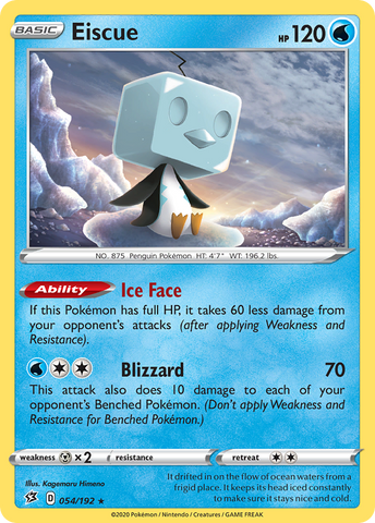 Eiscue (054/192) [Sword & Shield: Rebel Clash] Reverse Holofoil