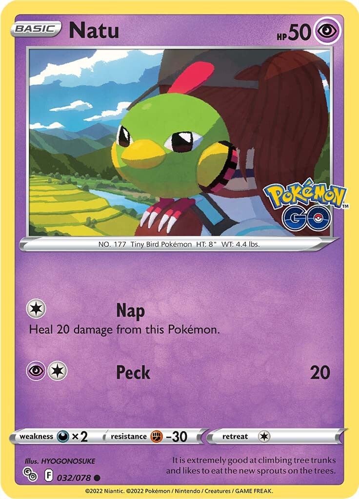 Natu (032/078) [Pokémon GO] Reverse Holofoil