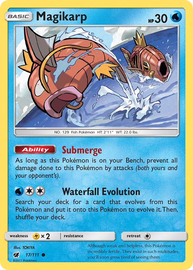Magikarp (17/111) [Sun & Moon: Crimson Invasion] Reverse Holofoil