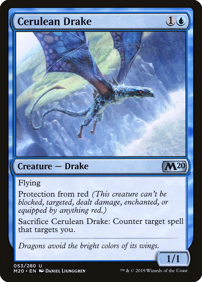 Cerulean Drake [Core Set 2020] Foil