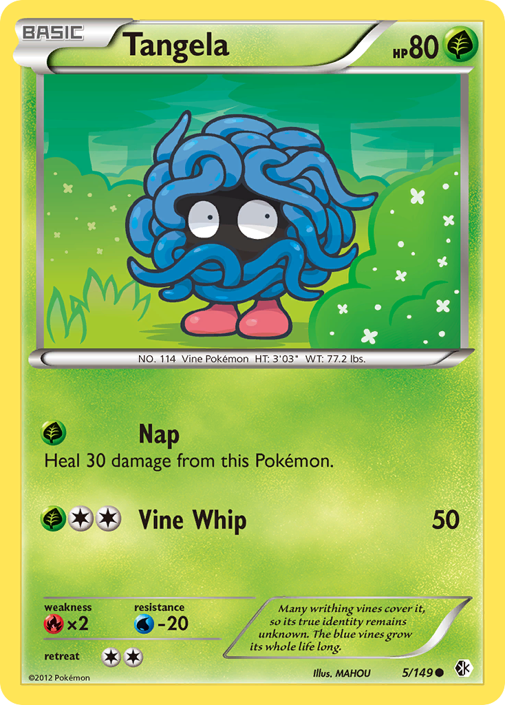 Tangela (5/149) [Black & White: Boundaries Crossed] Reverse Holofoil