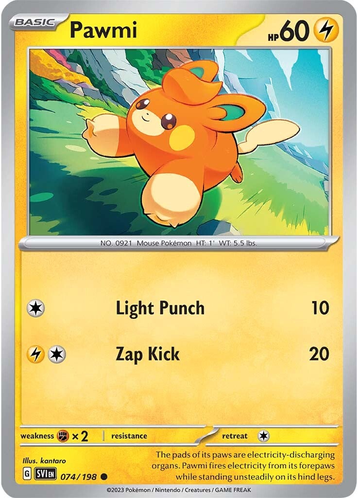 Pawmi (074/198) [Scarlet & Violet: Base Set] Reverse Holofoil