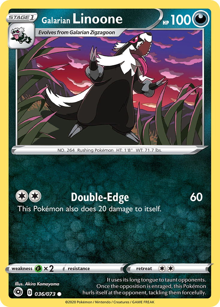 Galarian Linoone (036/073) [Sword & Shield: Champion's Path] Reverse Holofoil