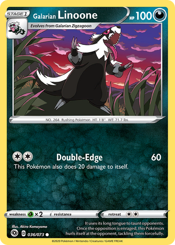 Galarian Linoone (036/073) [Sword & Shield: Champion's Path] Reverse Holofoil