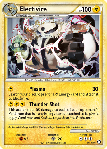 Electivire (20/102) [HeartGold & SoulSilver: Triumphant] Reverse Holofoil