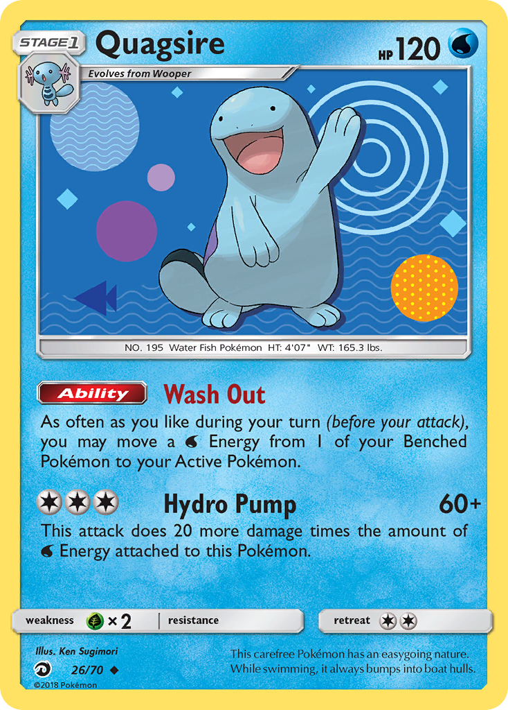 Quagsire (26/70) [Sun & Moon: Dragon Majesty] Reverse Holofoil