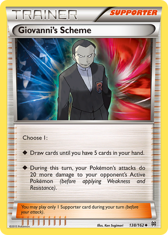 Giovanni's Scheme (138/162) [XY: BREAKthrough] Reverse Holofoil