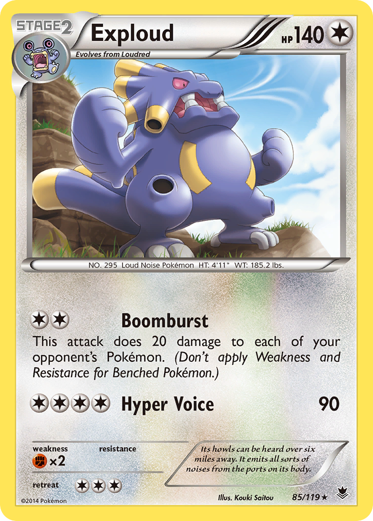 Exploud (85/119) [XY: Phantom Forces] Reverse Holofoil