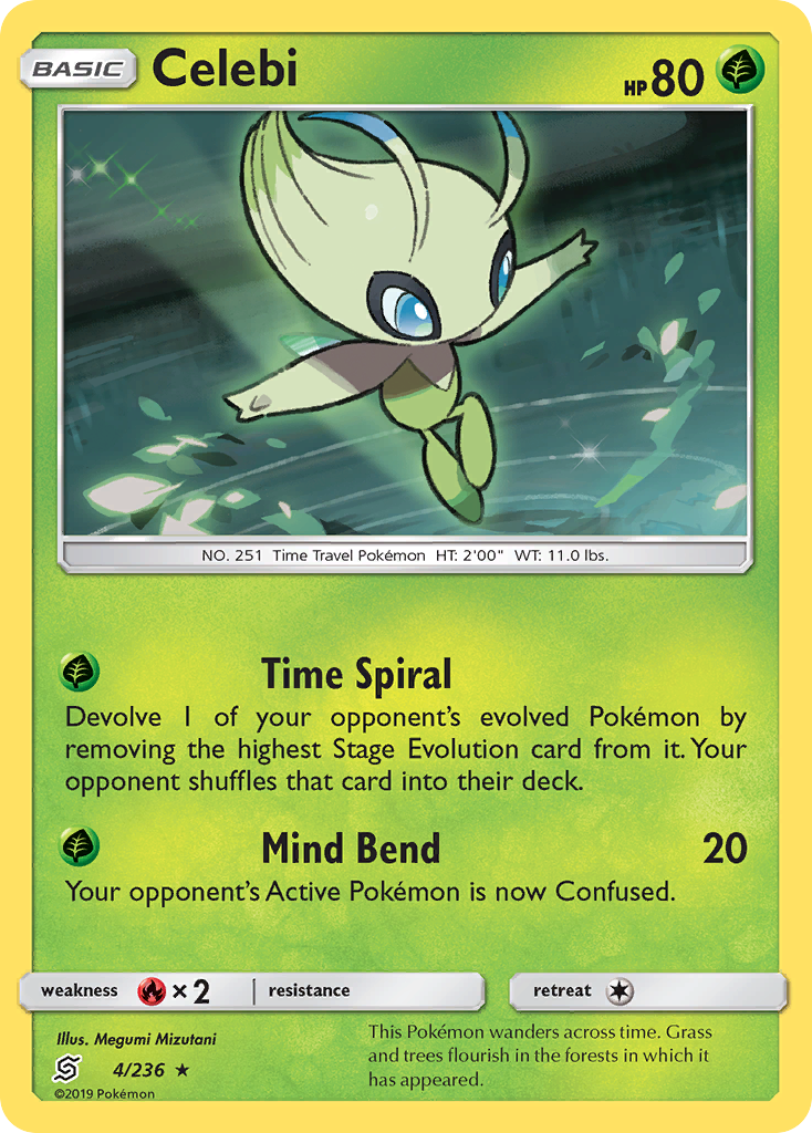 Celebi (4/236) [Sun & Moon: Unified Minds] Reverse Holofoil
