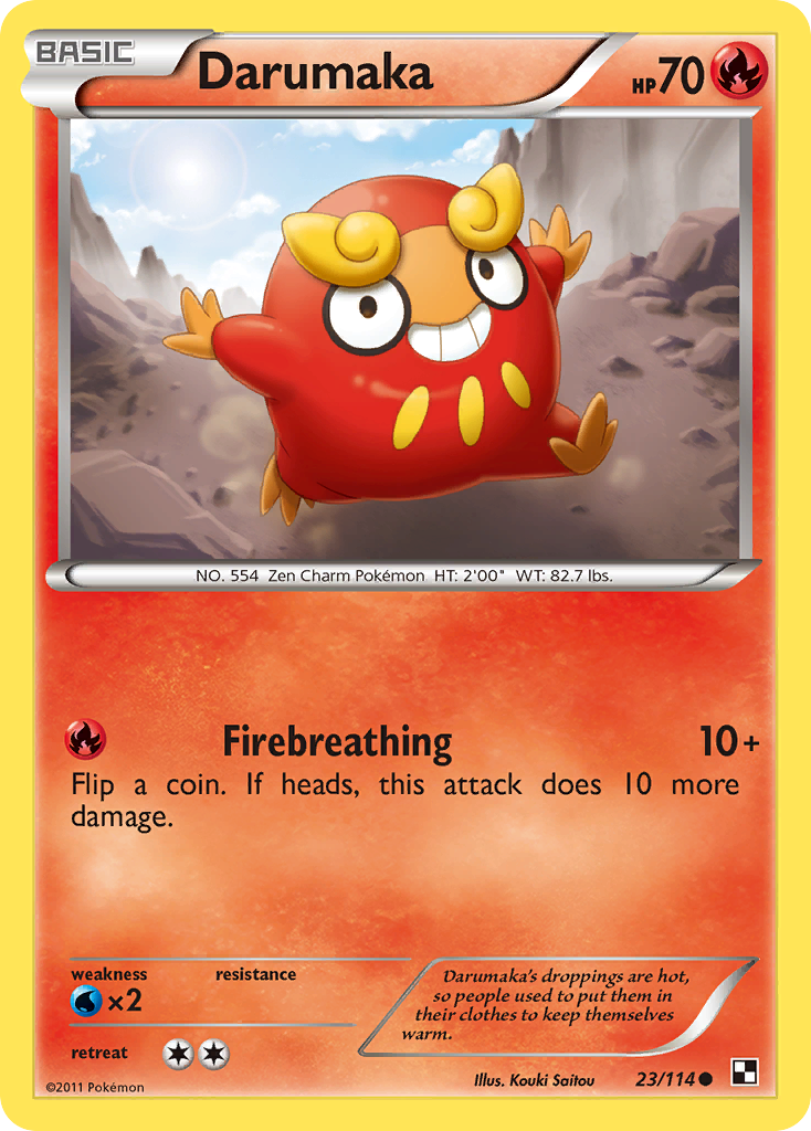 Darumaka (23/114) [Black & White: Base Set] Reverse Holofoil