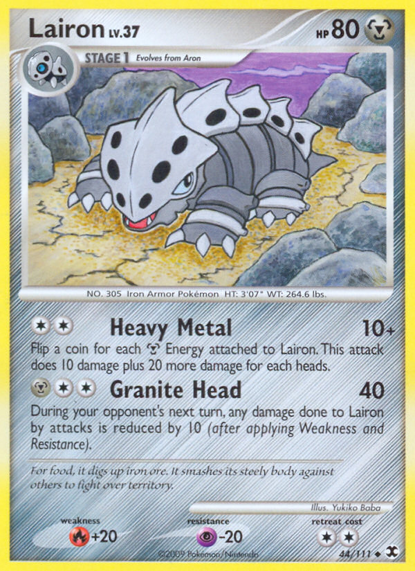 Lairon (44/111) [Platinum: Rising Rivals] Reverse Holofoil