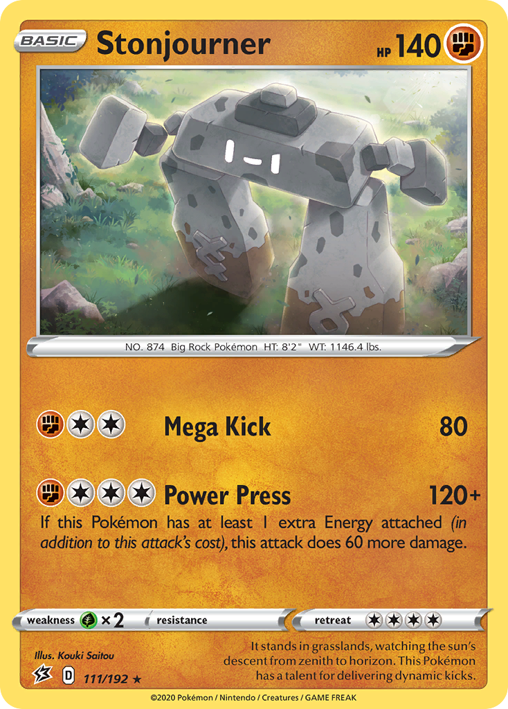 Stonjourner (111/192) [Sword & Shield: Rebel Clash] Reverse Holofoil