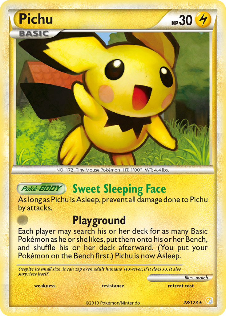 Pichu (28/123) [HeartGold & SoulSilver: Base Set] Reverse Holofoil