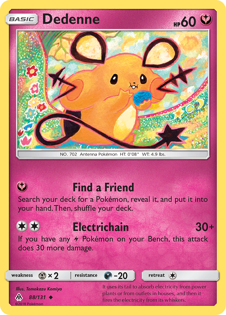 Dedenne (88/131) [Sun & Moon: Forbidden Light] Reverse Holofoil