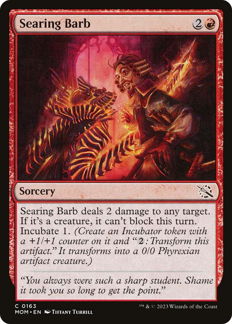 Searing Barb [March of the Machine] Foil