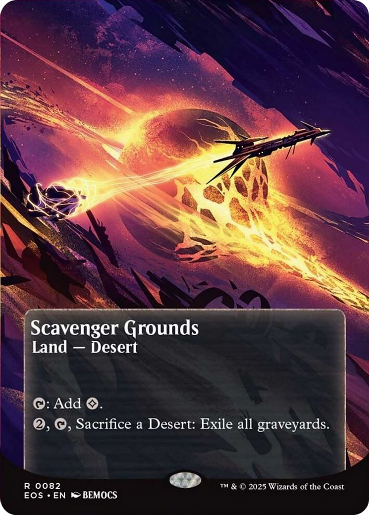 Scavenger Grounds (0082) (Borderless) [Edge of Eternities: Stellar Sights] Foil