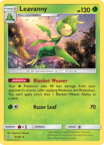 Leavanny (9/236) [Sun & Moon: Unified Minds] Reverse Holofoil
